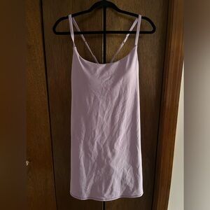 Sporty dress with built in shorts